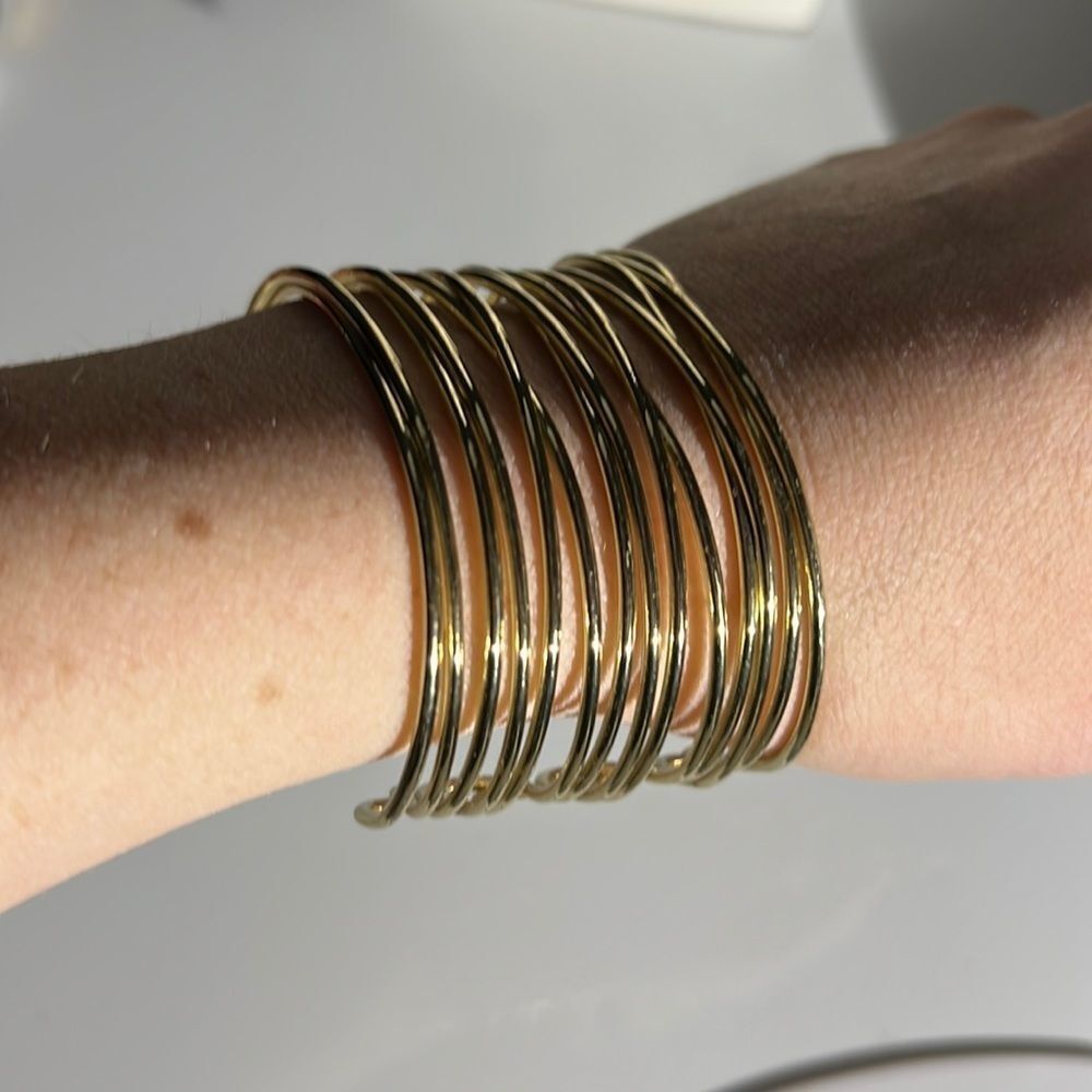 Wide Metal Cuff Bracelet